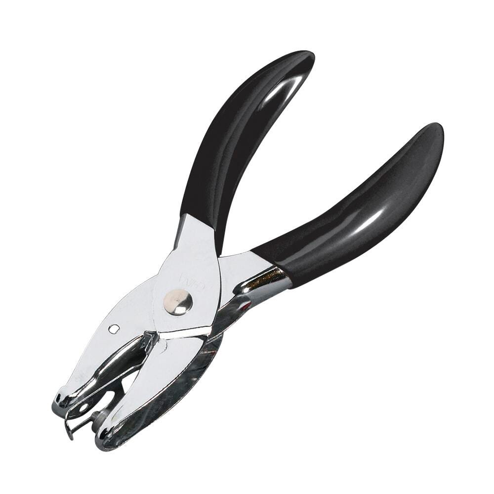 School Smart Paper Punch with Grip, 5 Sheet Capacity, 1/4 Inch 086332